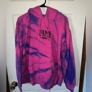 Vans pink and purple tie dye hoodie Large